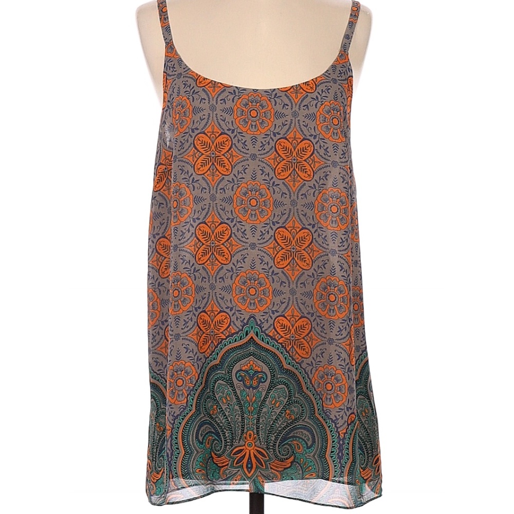 Cabi Arabesque Camisole Paisley Tank Blouse Small
